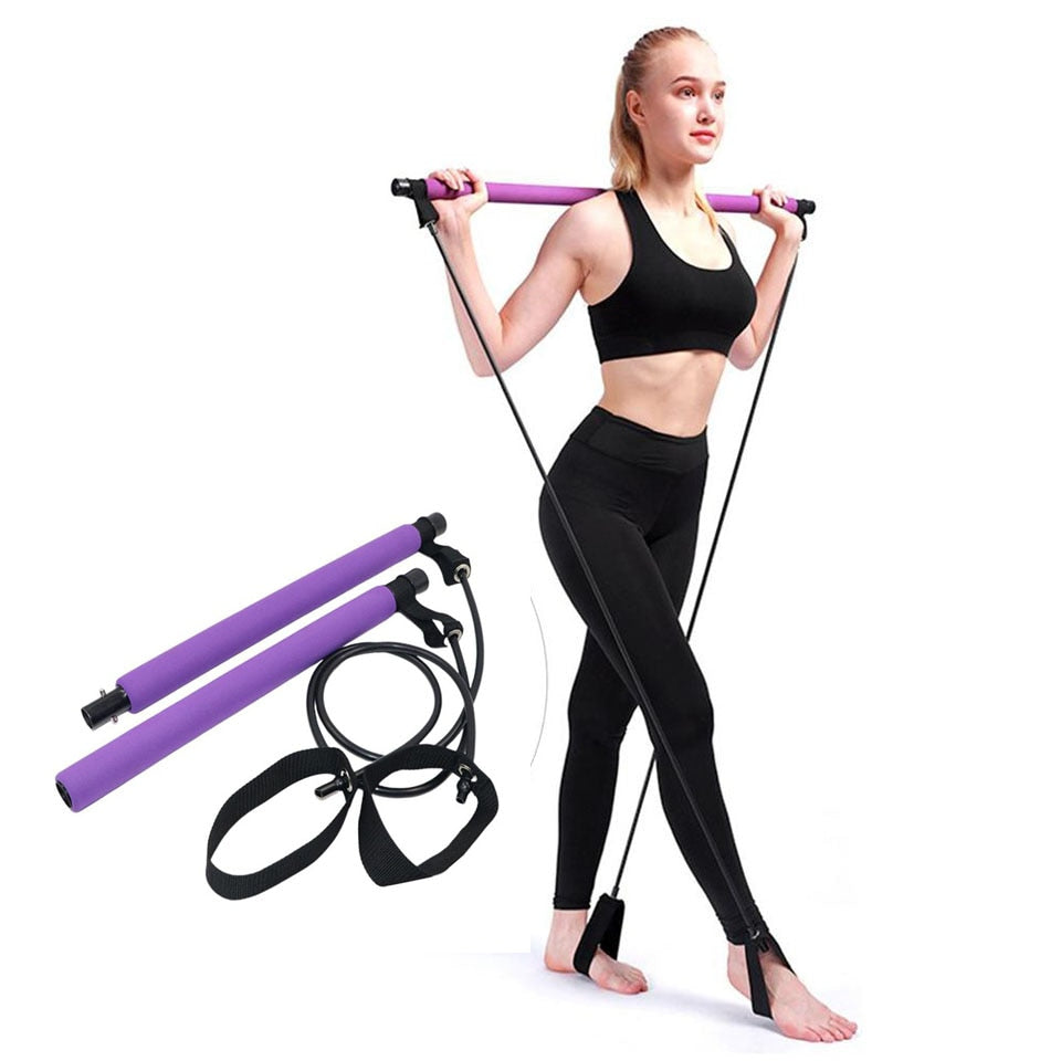 Pilates bar resistance bands hot sale