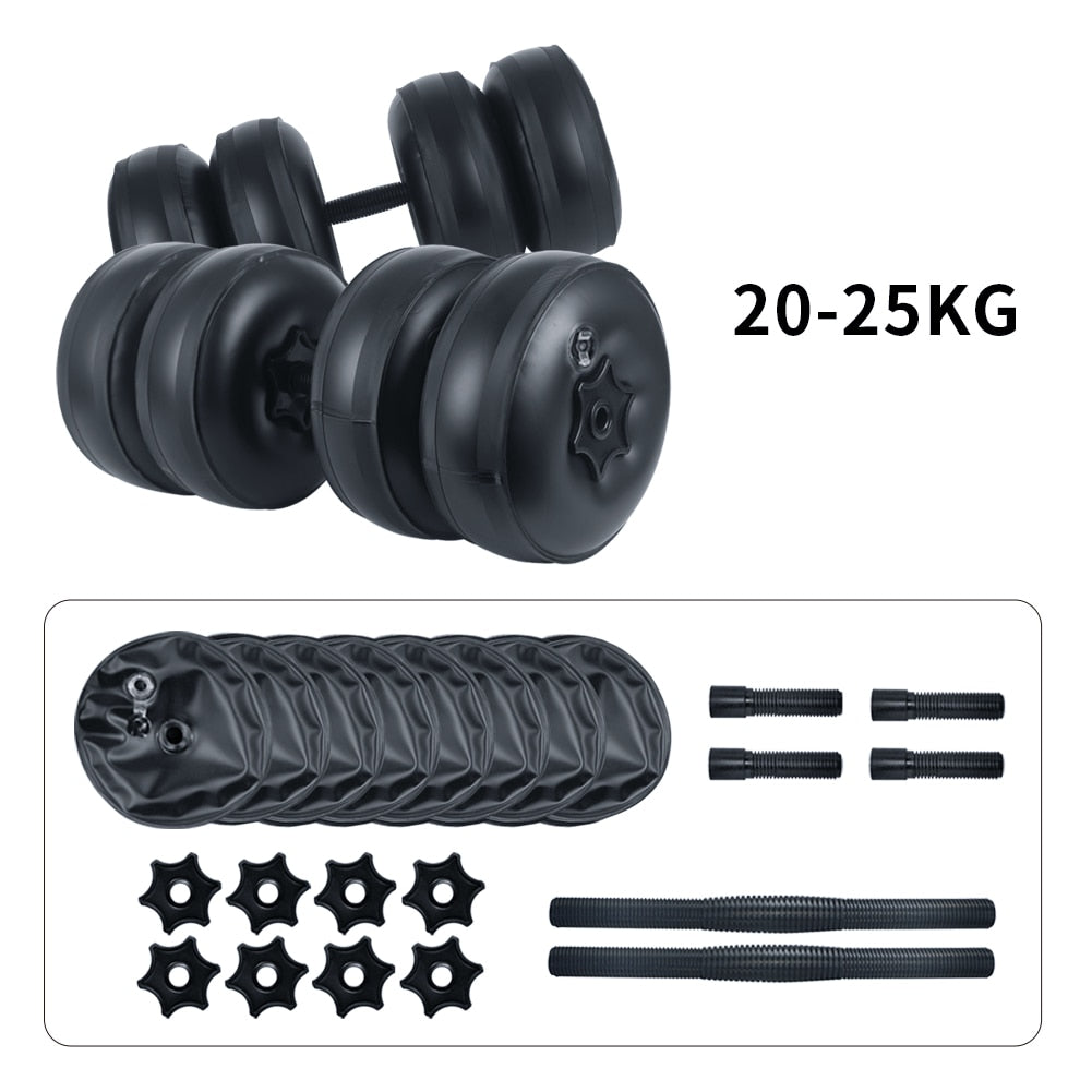 Water filled deals adjustable dumbbells