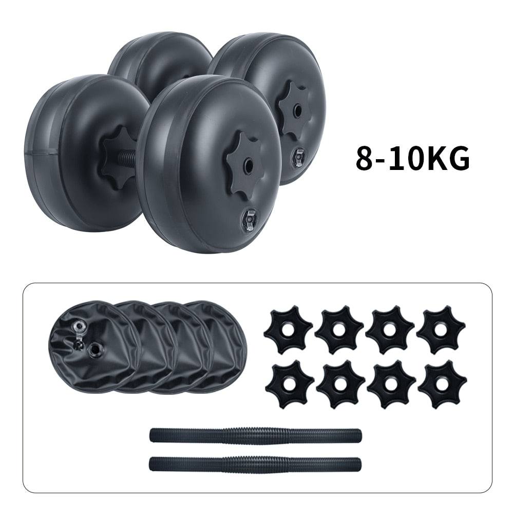 Water discount gear dumbbells